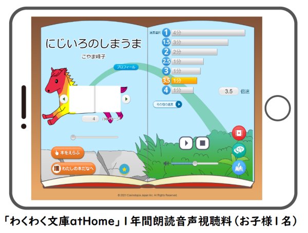 画像1: わくわく文庫atHome　朗読音声視聴料（１年間契約）お子様１名 (1)